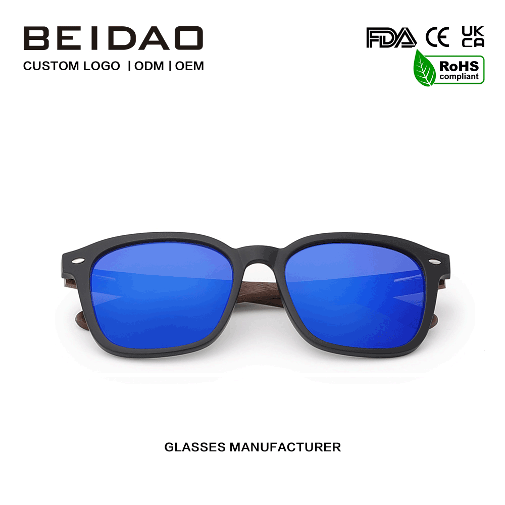 패션 복고풍 수제 UV400 TR90 프레임 편광 선글라스