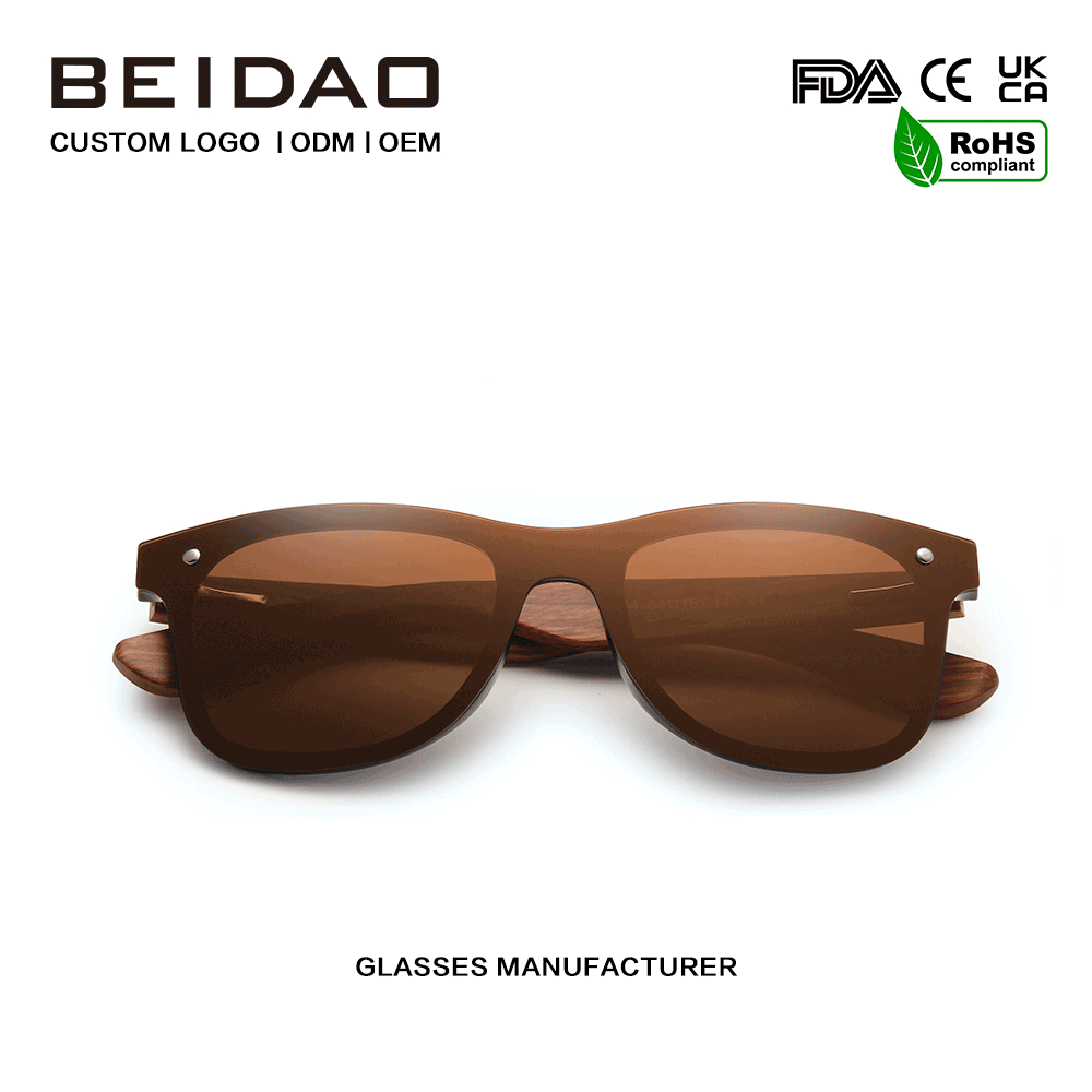 Natural Original Bubinga Wood 편광 선글라스