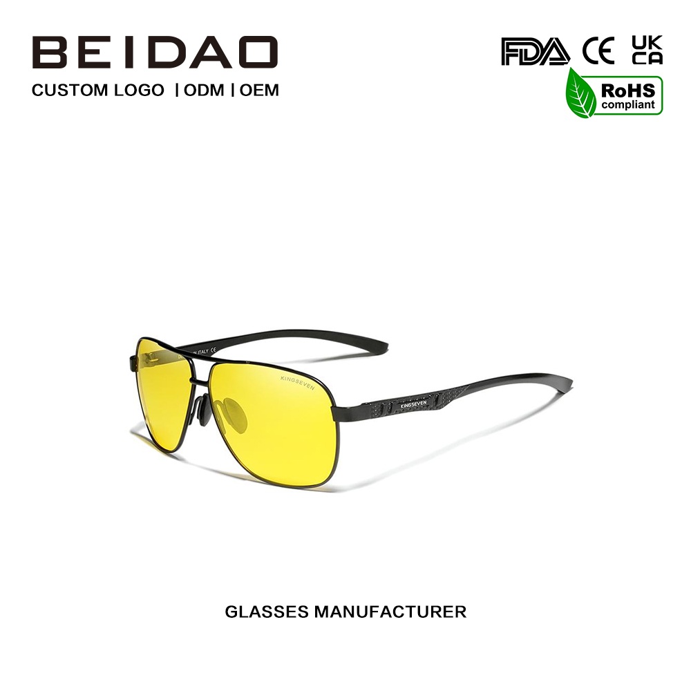 나이트 비전 수제 편광 선글라스